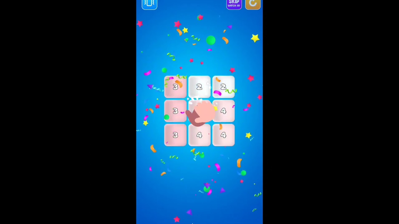 Slide, swipe, merge & solve numbers block grid puzzles game for brain workout