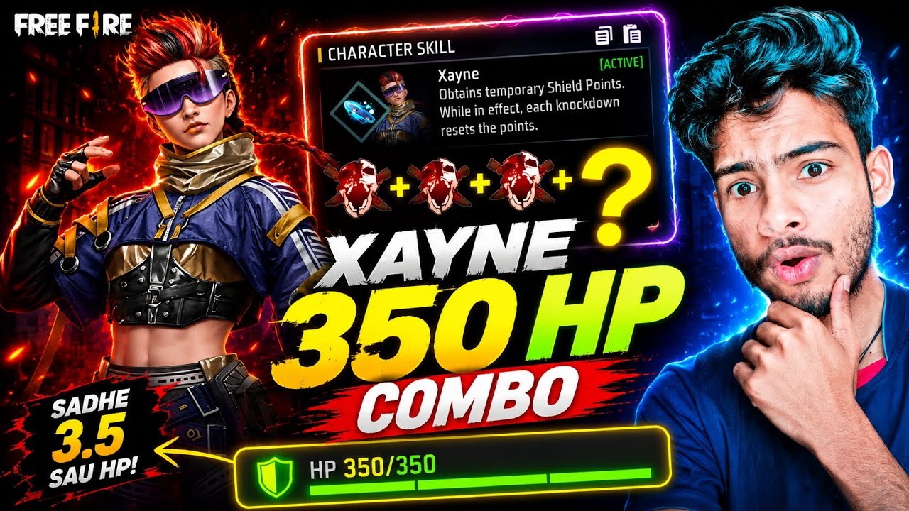 Xayne character combination 2026 | Xayne 350 HP combo | Xayne character combination