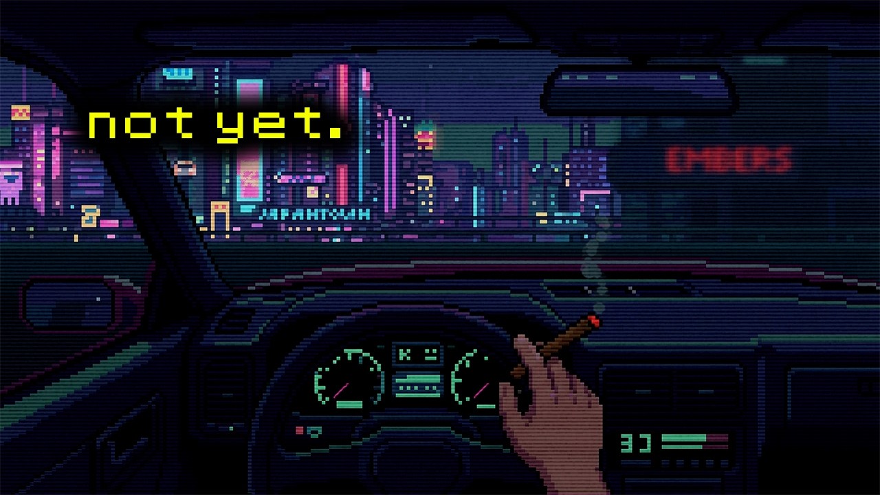 waiting outside embers. 📼 vhs neon atmosphere