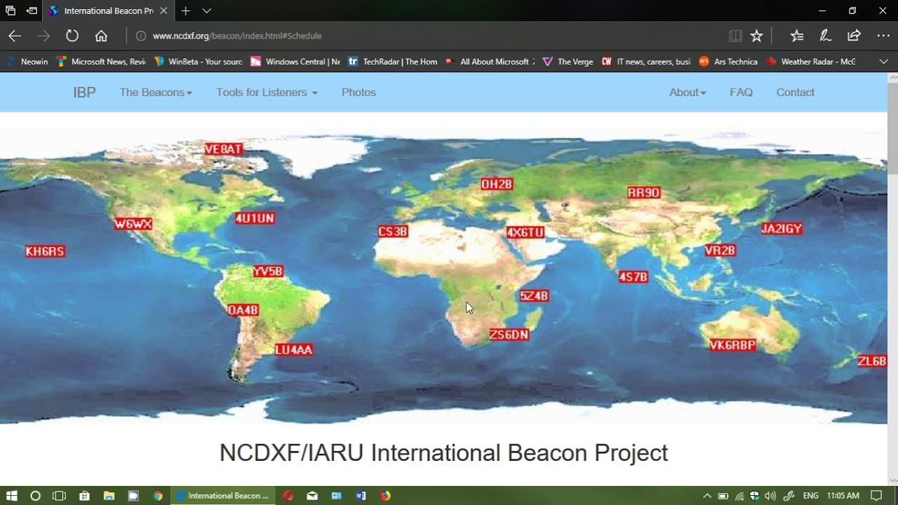 How to check propagation conditions using NCDX IARU Beacons on Shortwave