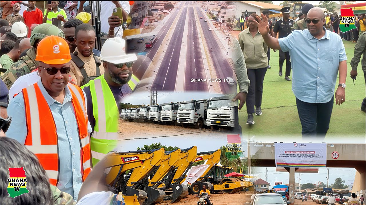 Nation Builder Prez Mahama kicks start for his $10billion Big Push project as he Cuts sod at Afienya