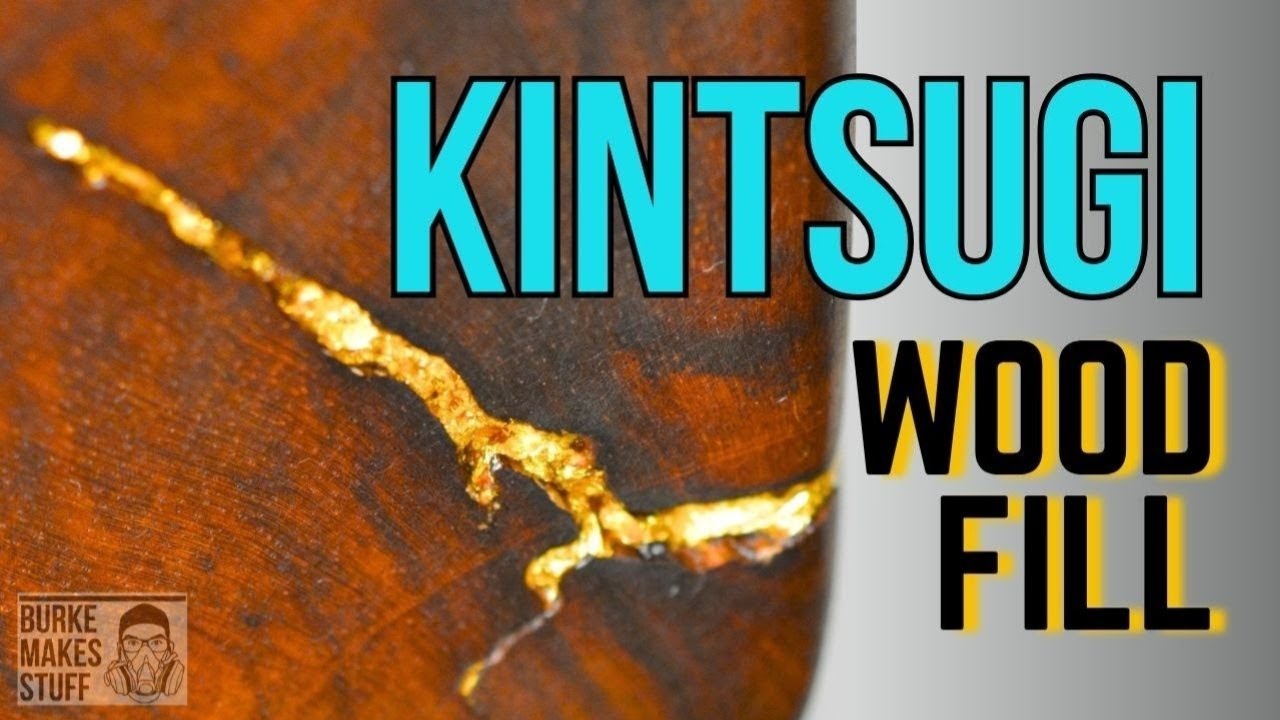 Ремонт дерева Kintsugi – как я отремонтировал мебель с помощью золота!