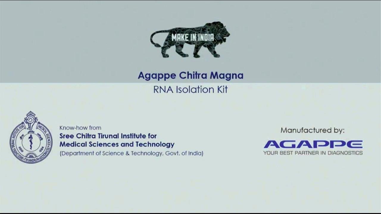 AGAPPE CHITRA MAGNA- (RNA Isolation Kit) - Know - how from SCTIMST, Trivandrum...