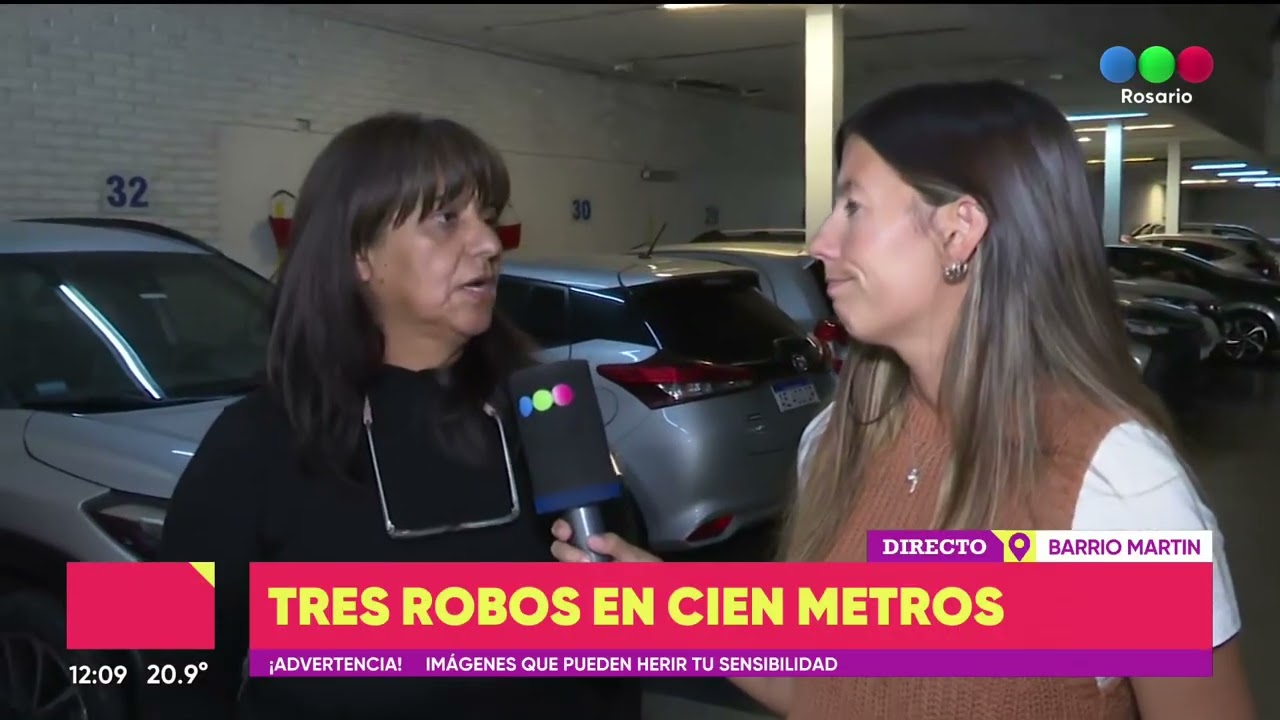 Tres robos en cien metros - TELEFE ROSARIO