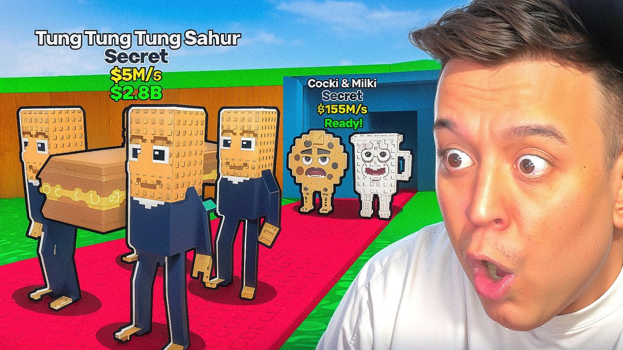😱MEN BARCHA TUN TUN TUN SAURLARNI O'G'IRLAB OLDIM! STEAL A BRAINROT. ROBLOX