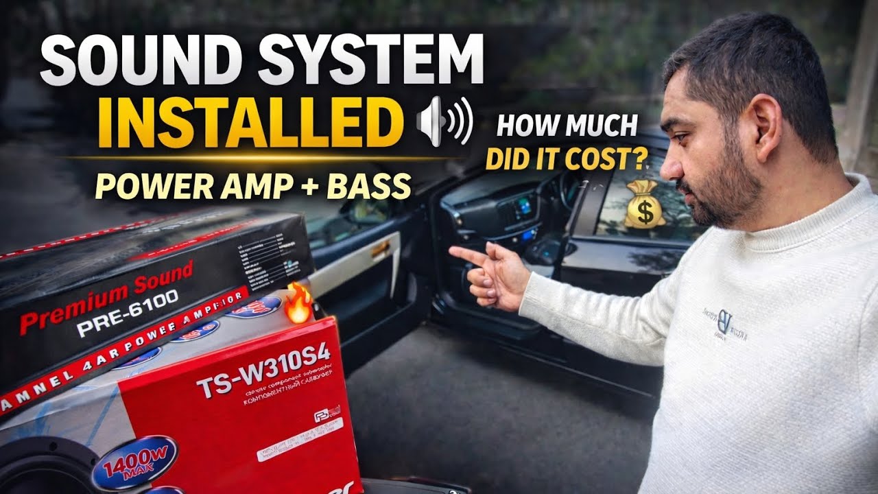 Sound System Installed in My Car 🔊 | Power Amp + Bass | How Much Did It Cost?