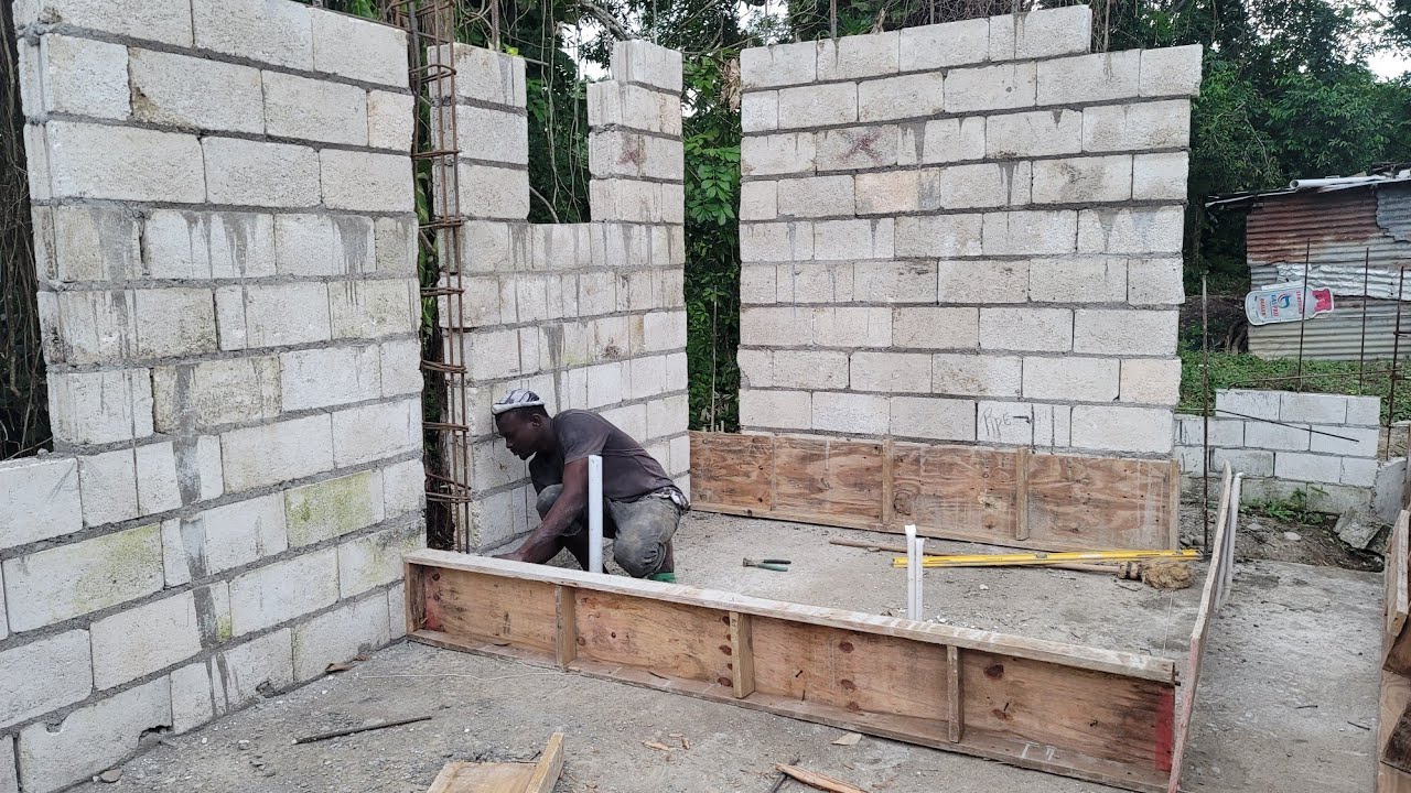 Changing My Bedroom/Bathroom Wall | Outdoor Cooking | Building My House in Jamaica🇯🇲