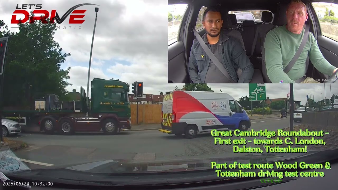 Great Cambridge Roundabout - part of test route Wood Green & Tottenham DTC!