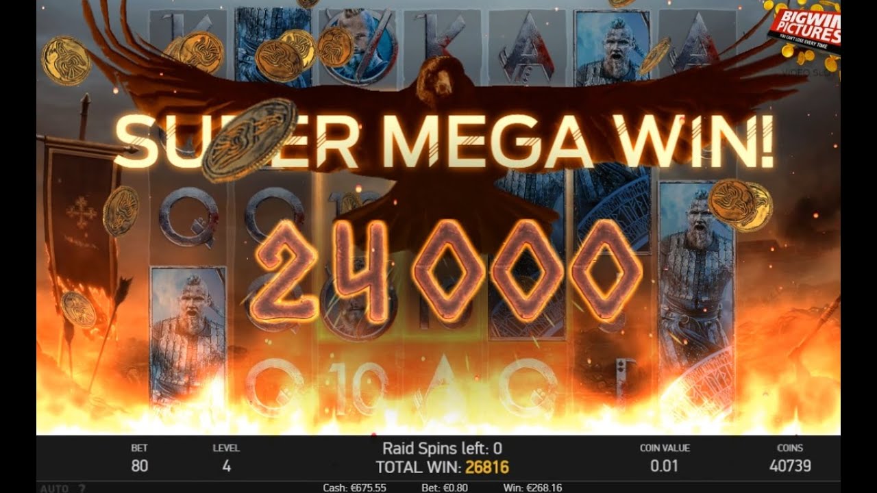 Vikings Slot (NetEnt) - Raid Spins HUGE WIN!