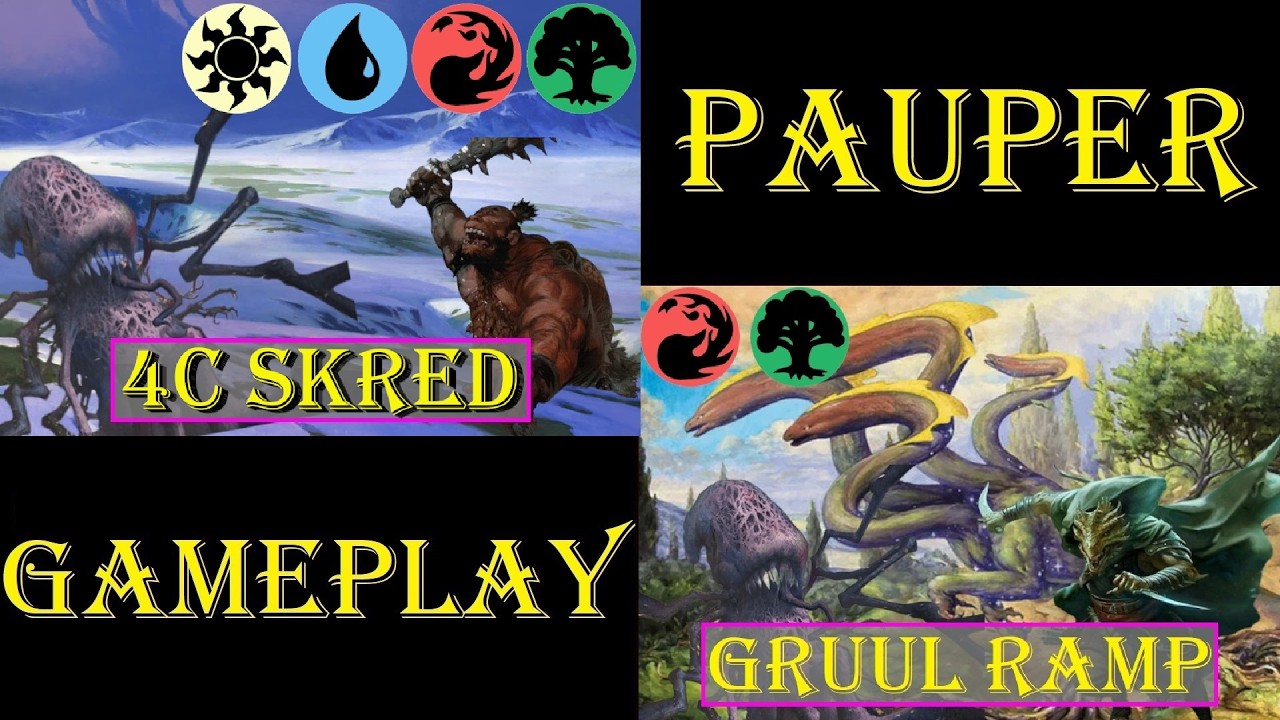 4C Skred Vs Gruul Ramp [PAUPER] Gameplay Ao Vivo #mtgpauper #mtgpaupergameplay