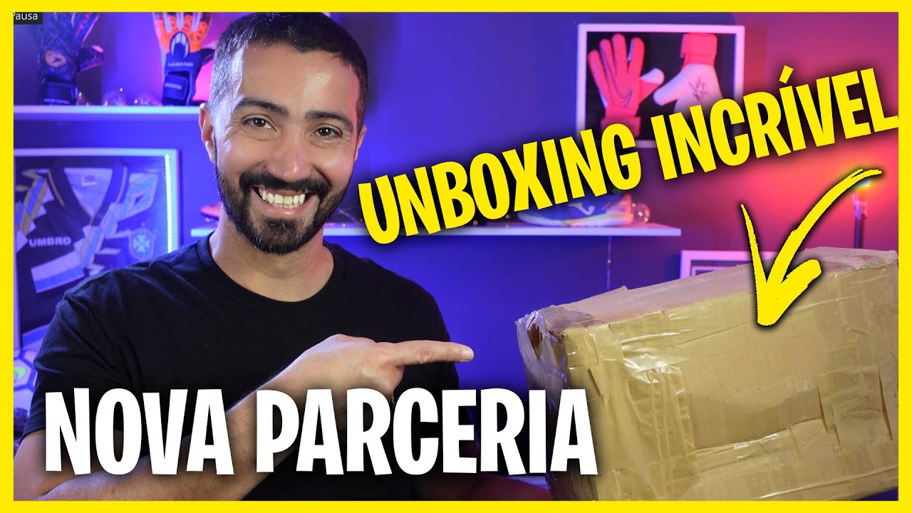 MEGA UNBOXING DE LUVAS DE GOLEIRO / NOVA PARCERIA