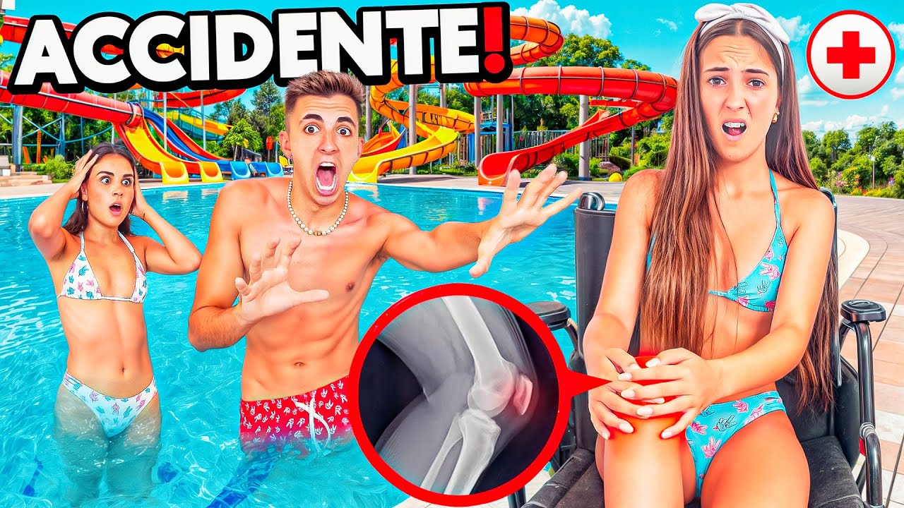 ACCIDENTE de MI HIJA en un PARQUE ACUÁTICO! *silla de ruedas!*