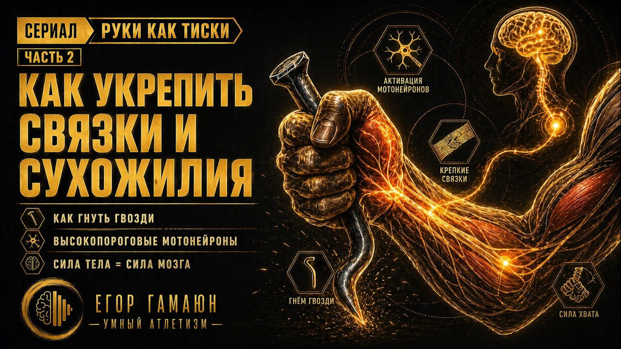КАК УКРЕПИТЬ СВЯЗКИ И СУХОЖИЛИЯ - часть 2 - сериал 