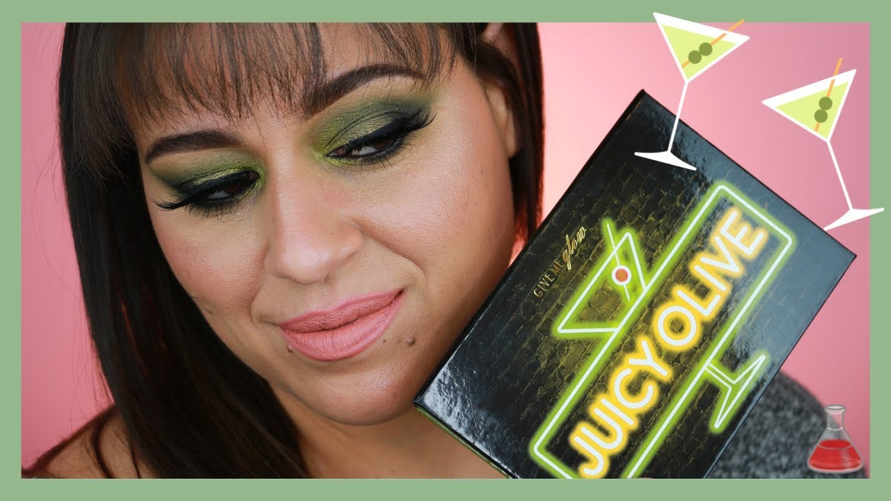 Give Me Glow Cosmetics Juicy Olive Palette | Review & Demo 💚💚💚