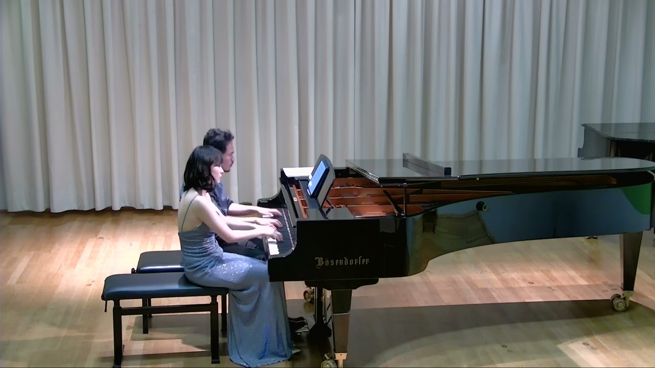 Antonín Dvořák - Slavonic Dance for Piano Four Hands in G Minor, Op. 46 No. 8 | Bei Li & Kuan Han Wu