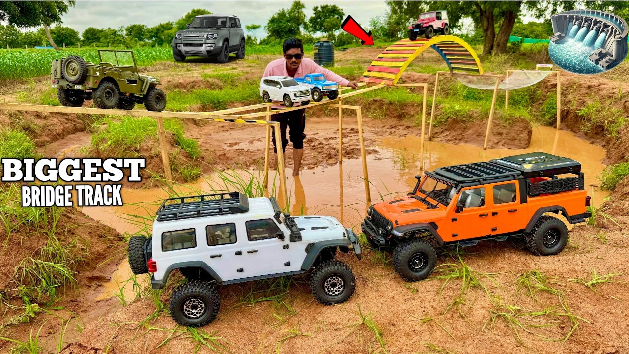 I Build Biggest Flyover Bridge on Mud Track for RC Thar Camping - Chatpat toy TV