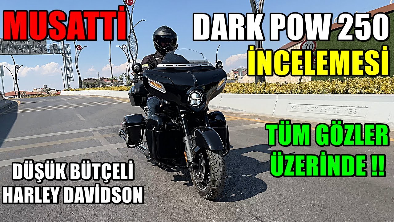DÜŞÜK BÜTÇELİ HARLEY DAVİDSON | MUSATTI DARK POW 250 İNCELEMESİ