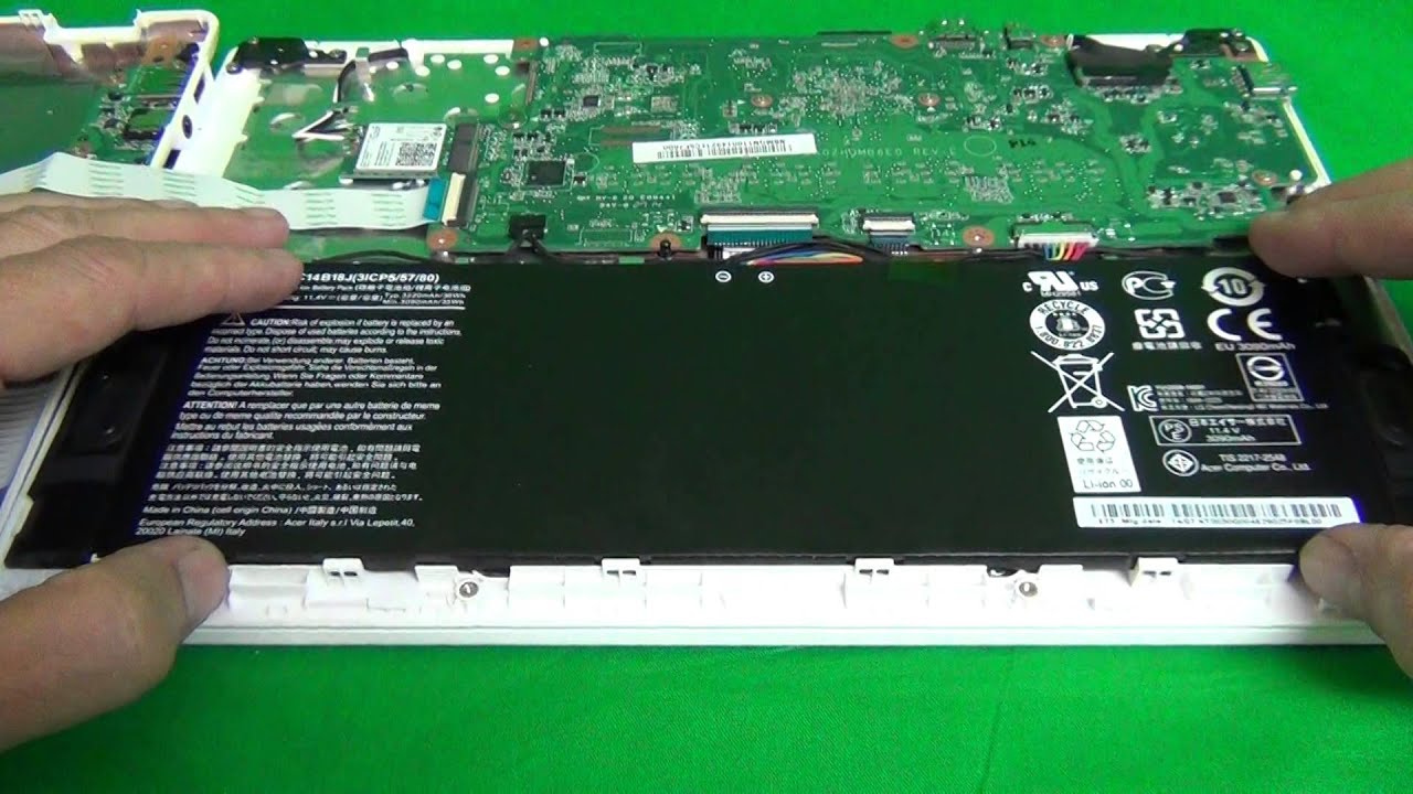 Acer Chromebook 11 CB3-111 Battery Replacement Procedure