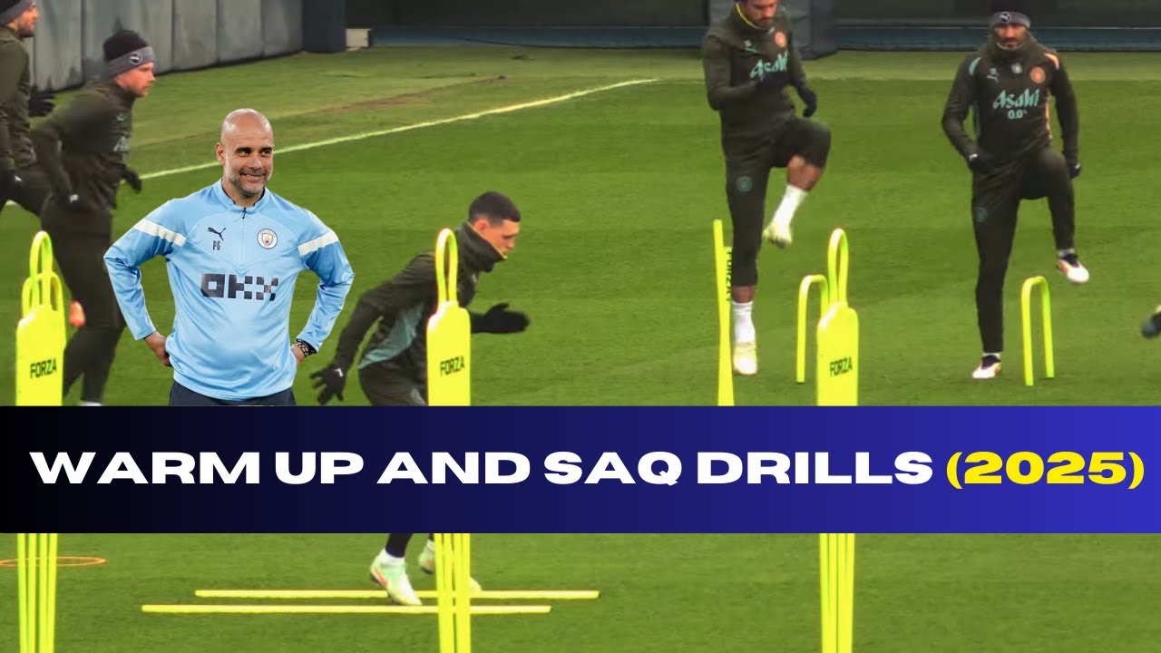 🎯Pep Guardiola - WARM UP and SAQ Drills (2025)