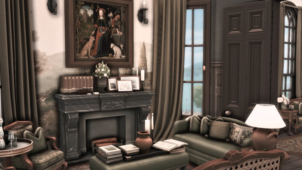 ANTIQUE FAMILY APARTMENT | The Sims 4 apartment renovation | speed build