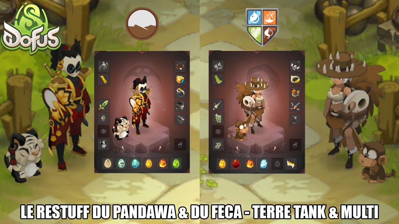 🛡️ RESTUFF PANDA TERRE TANK & FÉCA MULTI 💥 | DOFUS 3