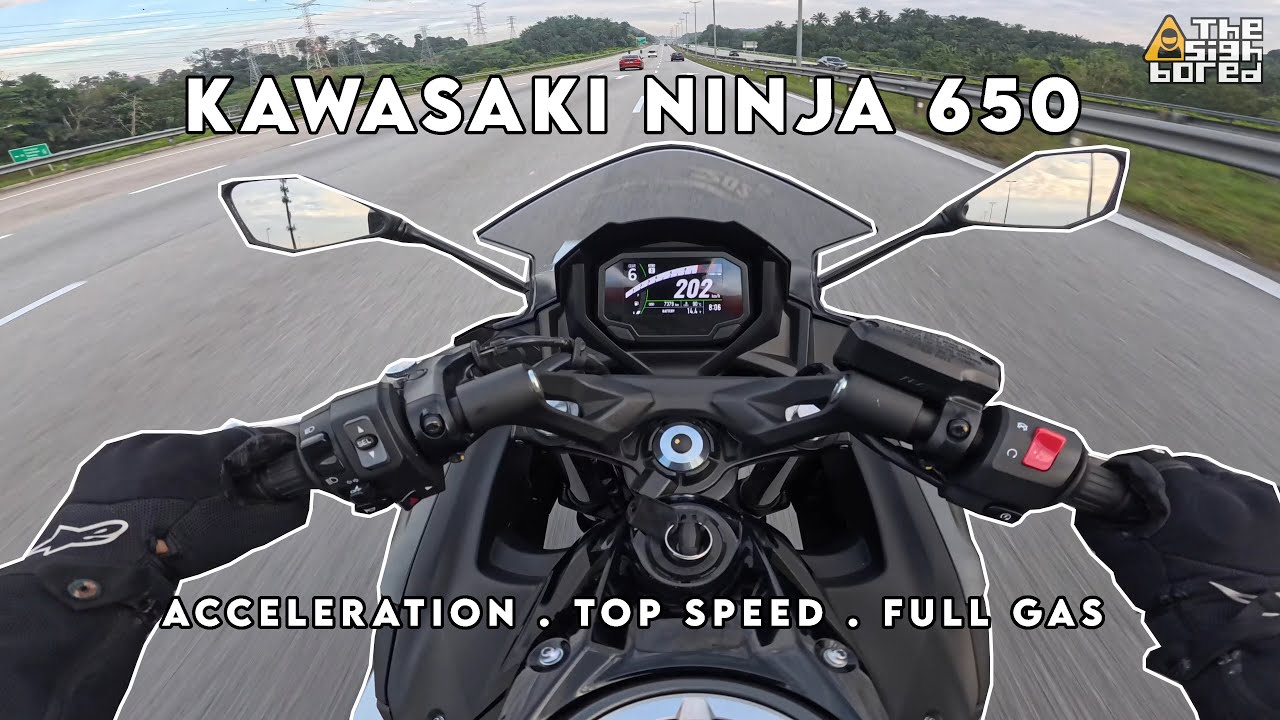 Kawasaki Ninja 650 | Acceleration |  Top speed | Full gas | #ride