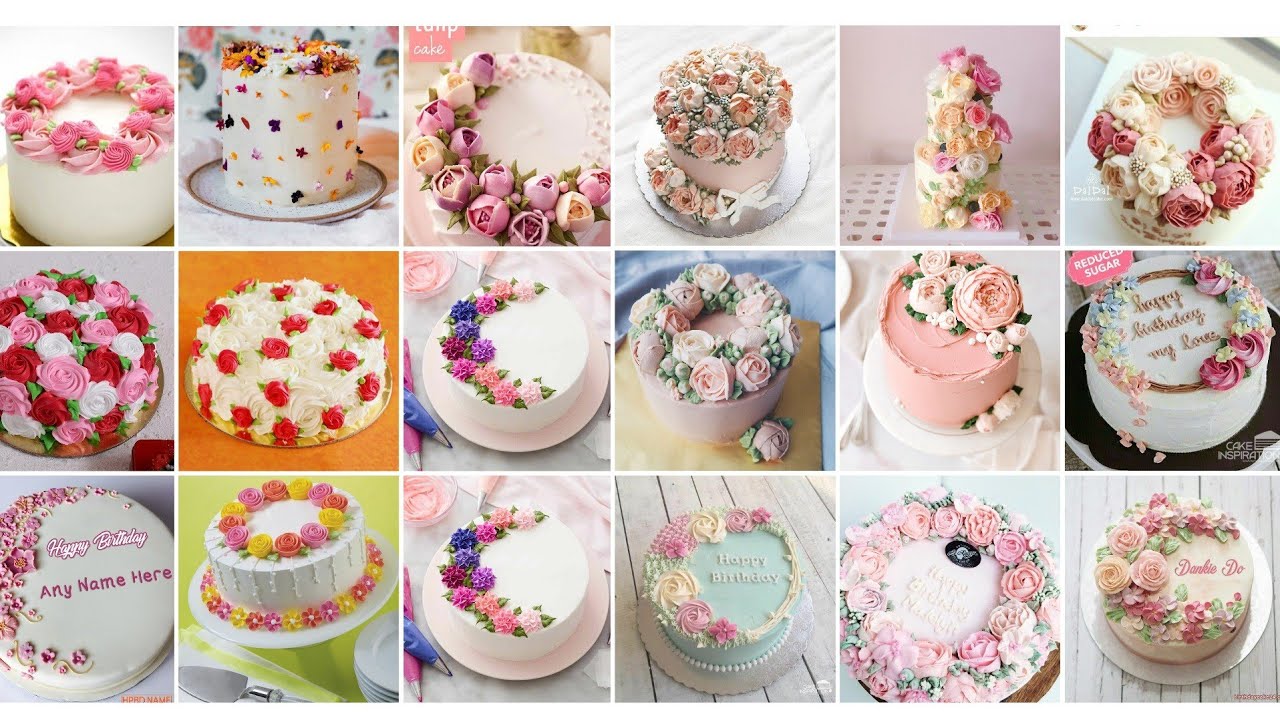 beautiful flowers cake design ideas | cake decoration ideas