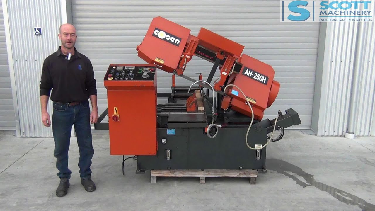 Cosen AH-250H Used Fully Automatic Hinge Type Bandsaw