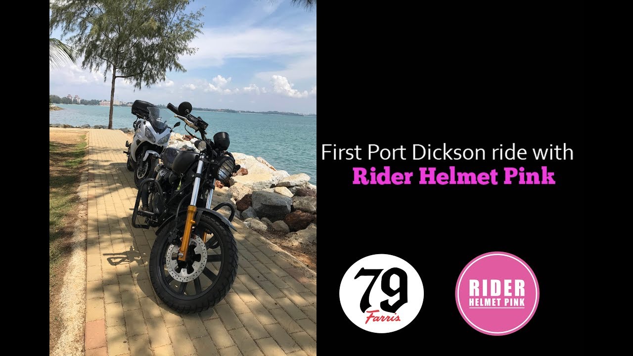Benelli Keeway K Light 202  First Port Dickson Ride with Rider Helmet Pink