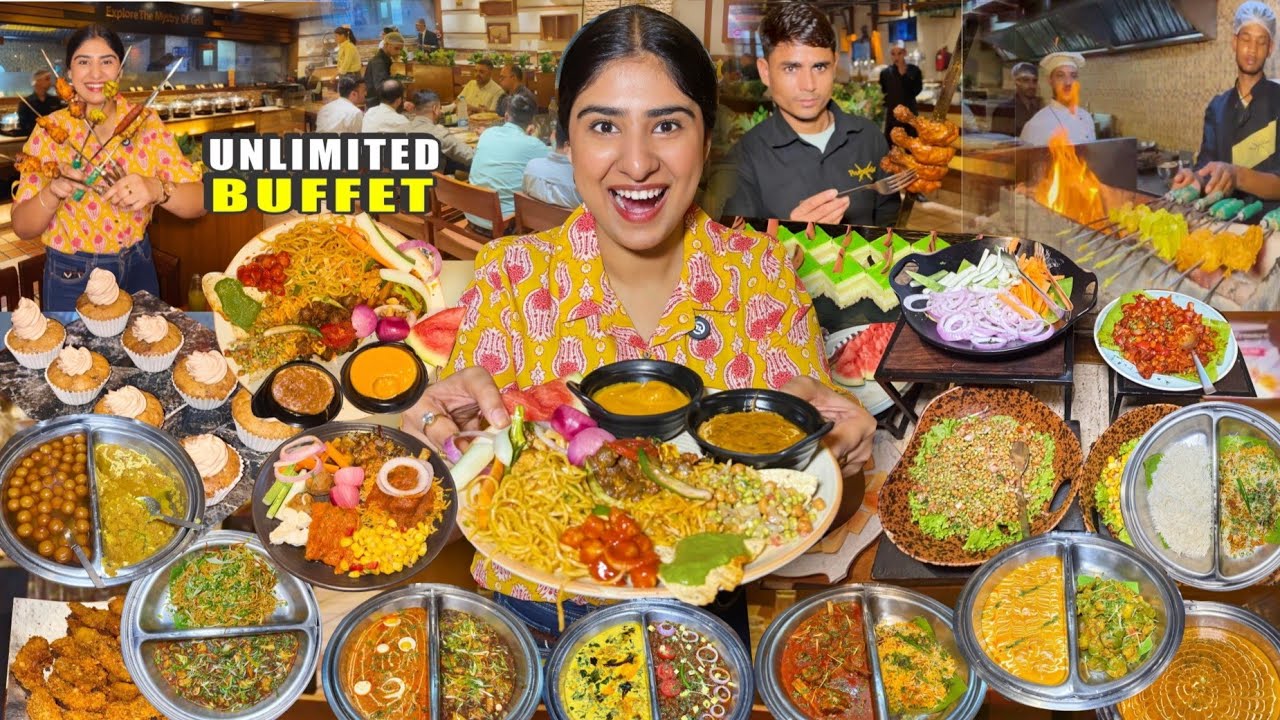 100+Items Buffet | Biggest Unlimited  Buffet in Ludhiana #indianstreetfood