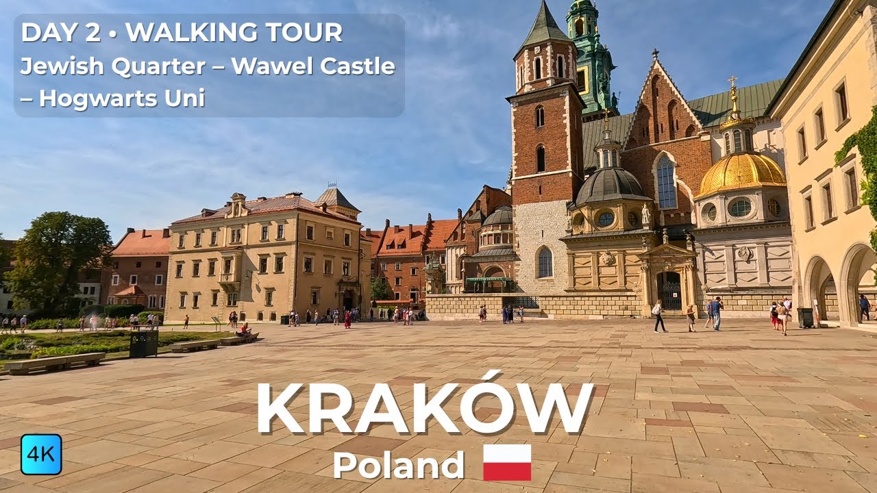 KRAKÓW Walking Tour Day 2: Jewish Quarter, Hogwarts Uni & Wawel Dragon