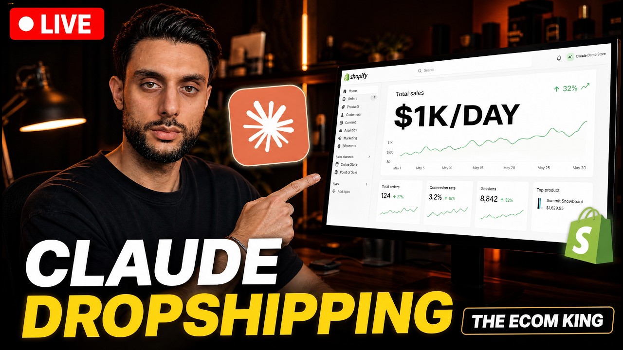 Прямая трансляция о дропшиппинге с Claude AI (The Ecom King)