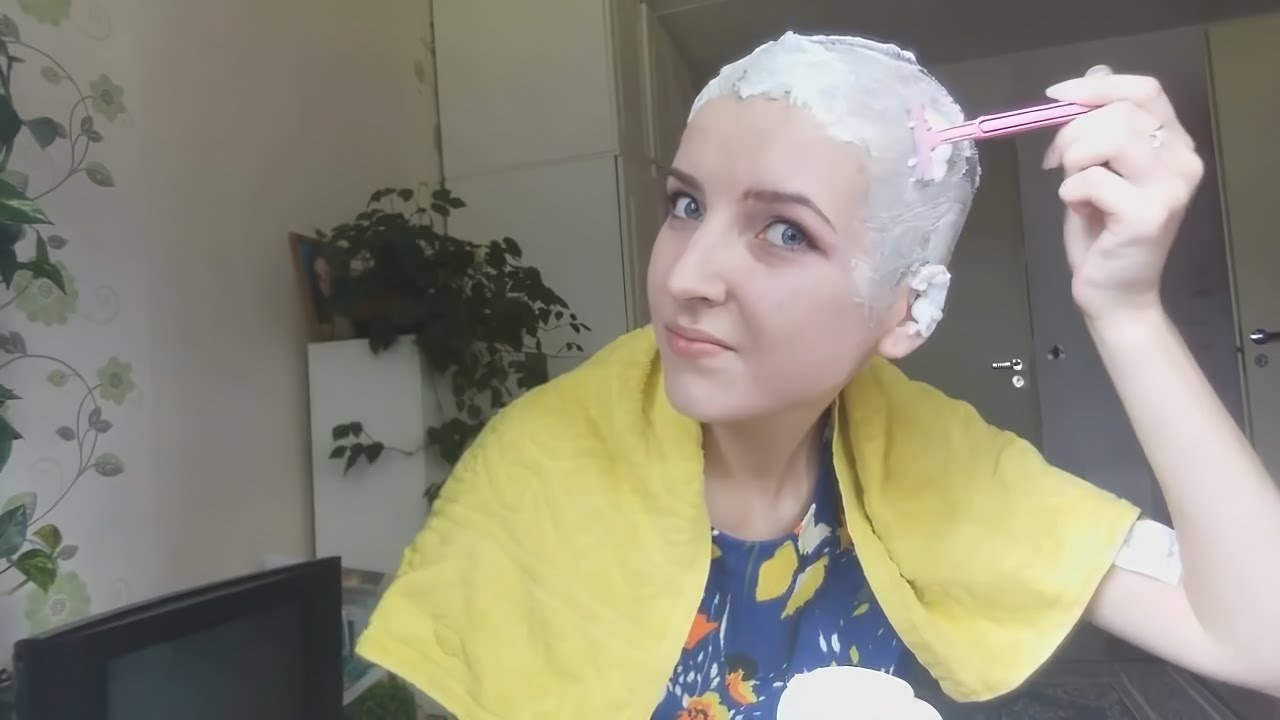 Shaving my head [ BALD ] KAT (4K remaster)