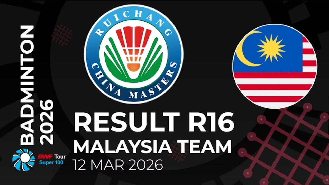 RESULT ROUND 16 BWF RUICHANG CHINA MASTERS 2026 - MALAYSIA TEAM - DAY 3 #BWFSUPER100