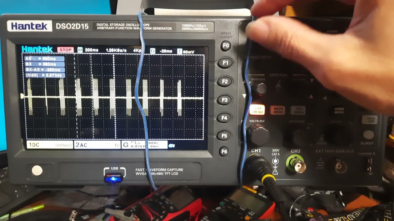 Hantek DSO2D15 Задержка цифровой обработки