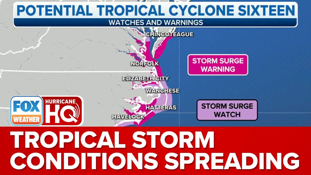 Storm Surge Warnings Issued For Parts Of Outer Banks, PTC 16 Forecast To Become Ophelia