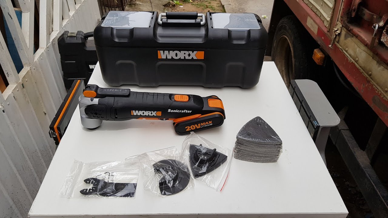 Caramba!!! Multiferramenta Oscilante Sonicrafter à bateria 20v Worx WX678 - REVIEW E TESTE DE USO