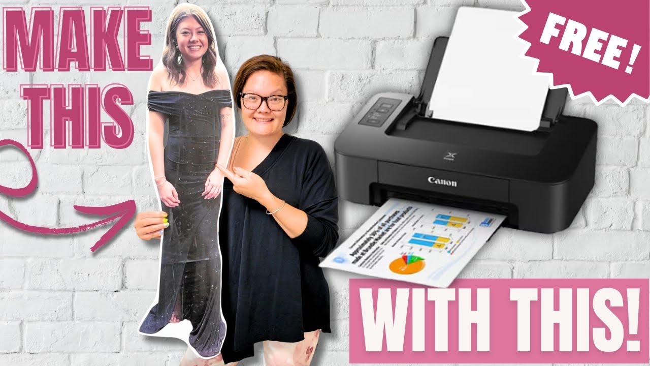 DIY Huge Photo Foam Cutouts with a Regular Printer | Easy & Free Method!