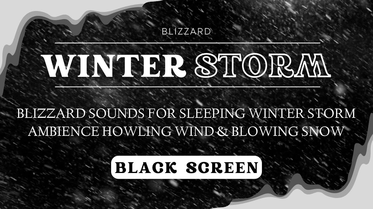 3 Hours Blizzard Sounds for Sleeping | Winter Storm Ambience | Howling Wind & Blowing Snow