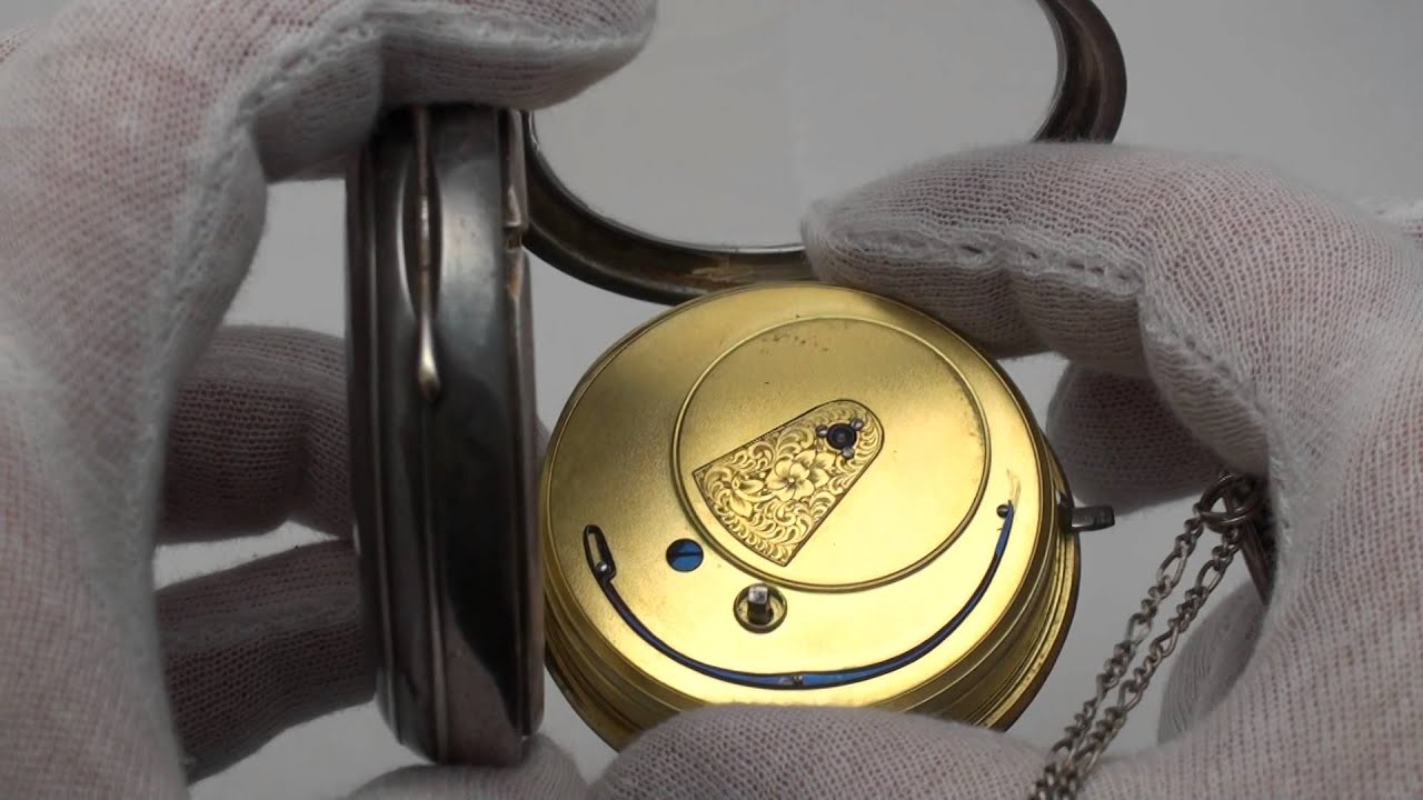 John Johnson Preston Silver English Fusee Pocket Watch