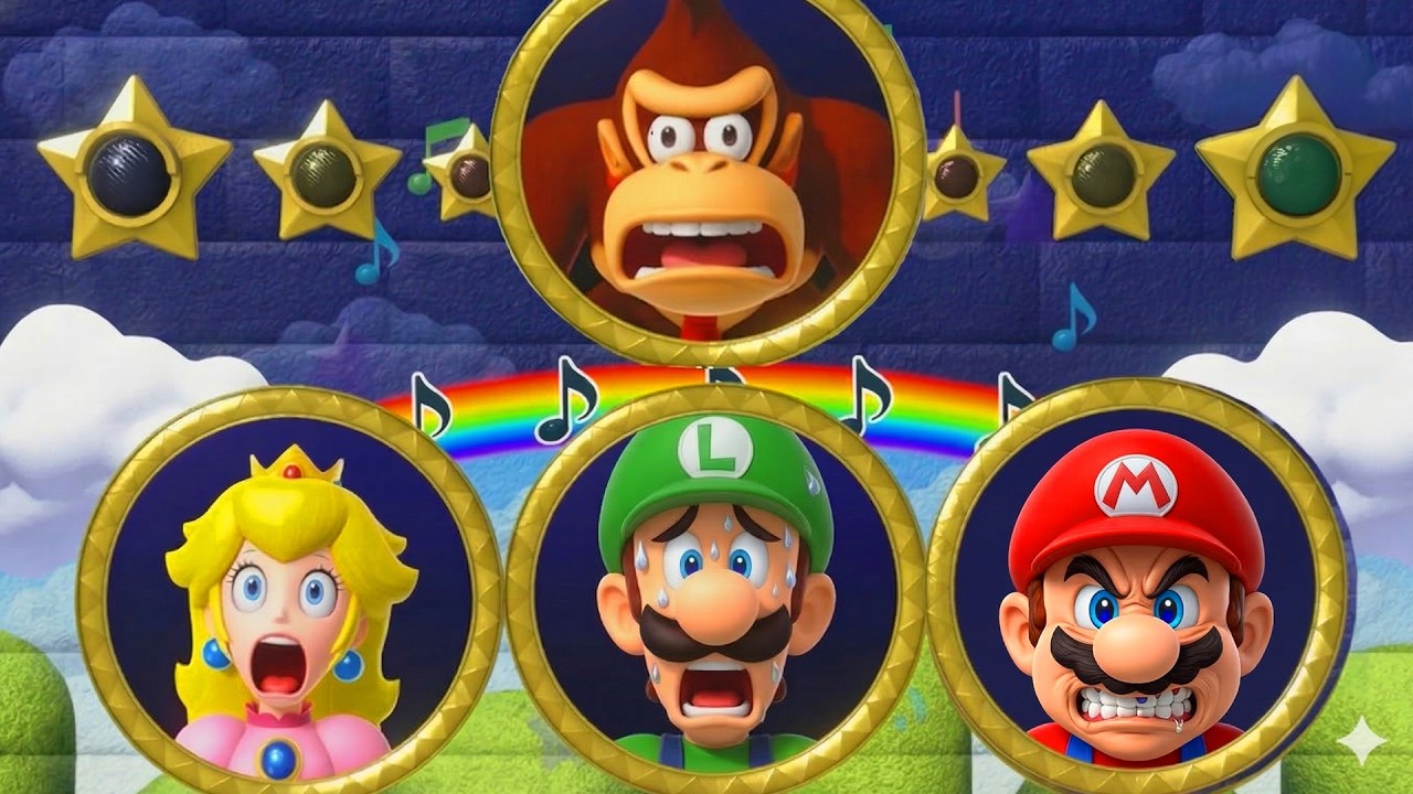 【マリオパーティシリーズ】 DKミニゲームバトル！ピーチ＆マリオ＆ルイージはドンキーコングに勝てる？