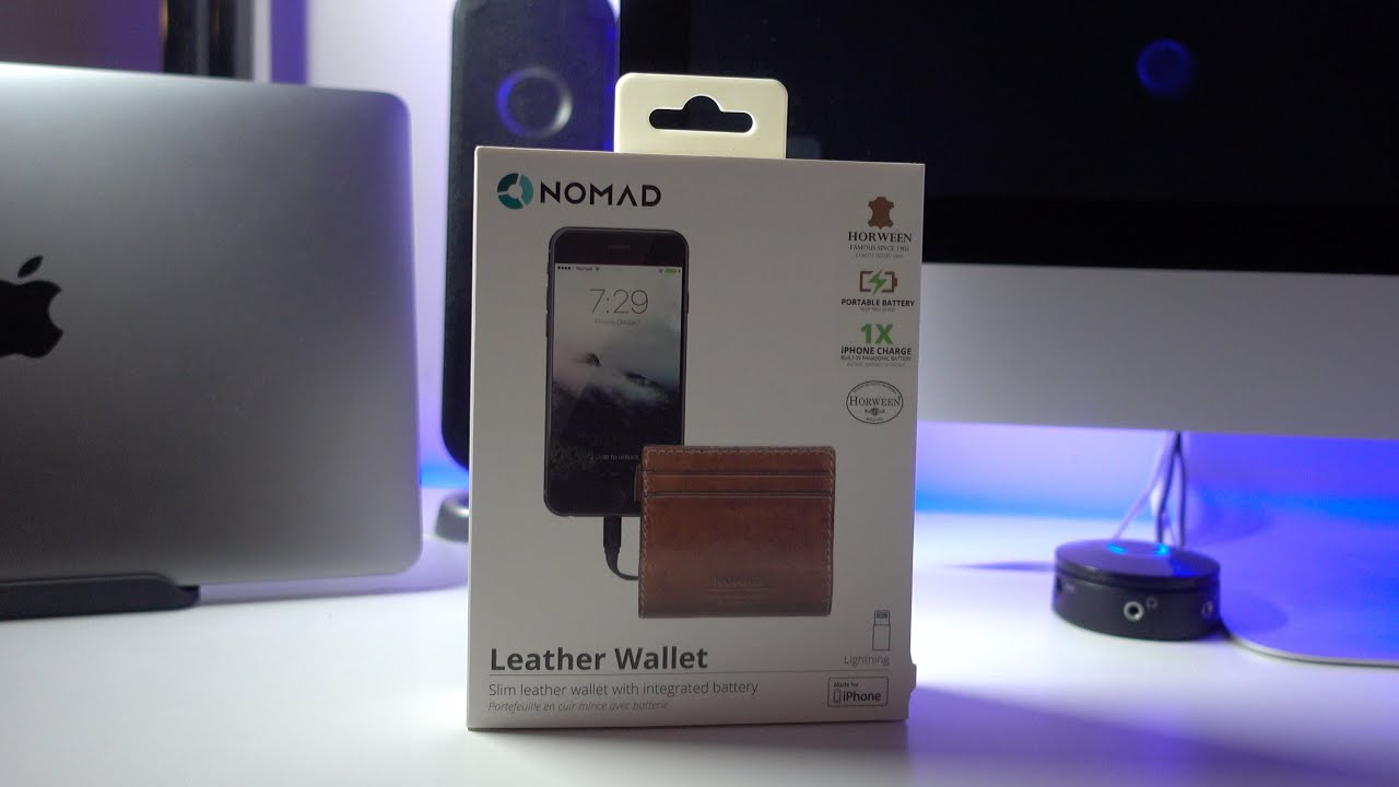 Nomad Horween Slim Leather Charging Wallet