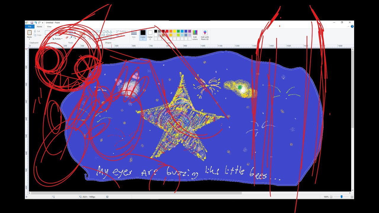 there are stars behind my eyes