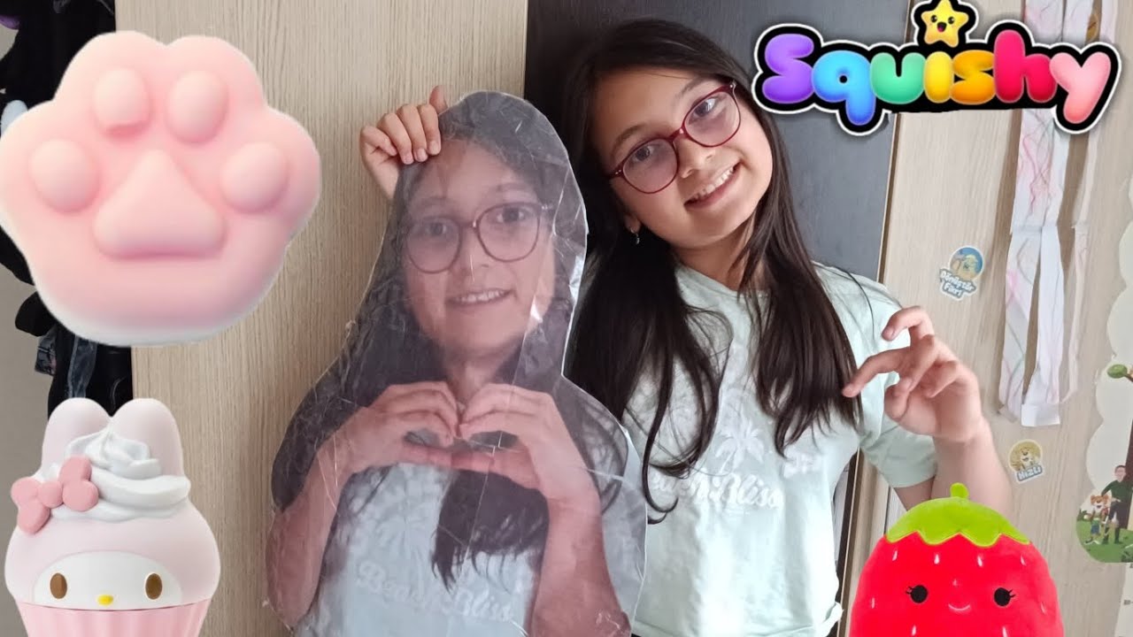 Linanın DEV squishysini  evde yaptık çook eğlendik |  nasıl yaptık  ayrıntılar  videoda 👉. #keşfet