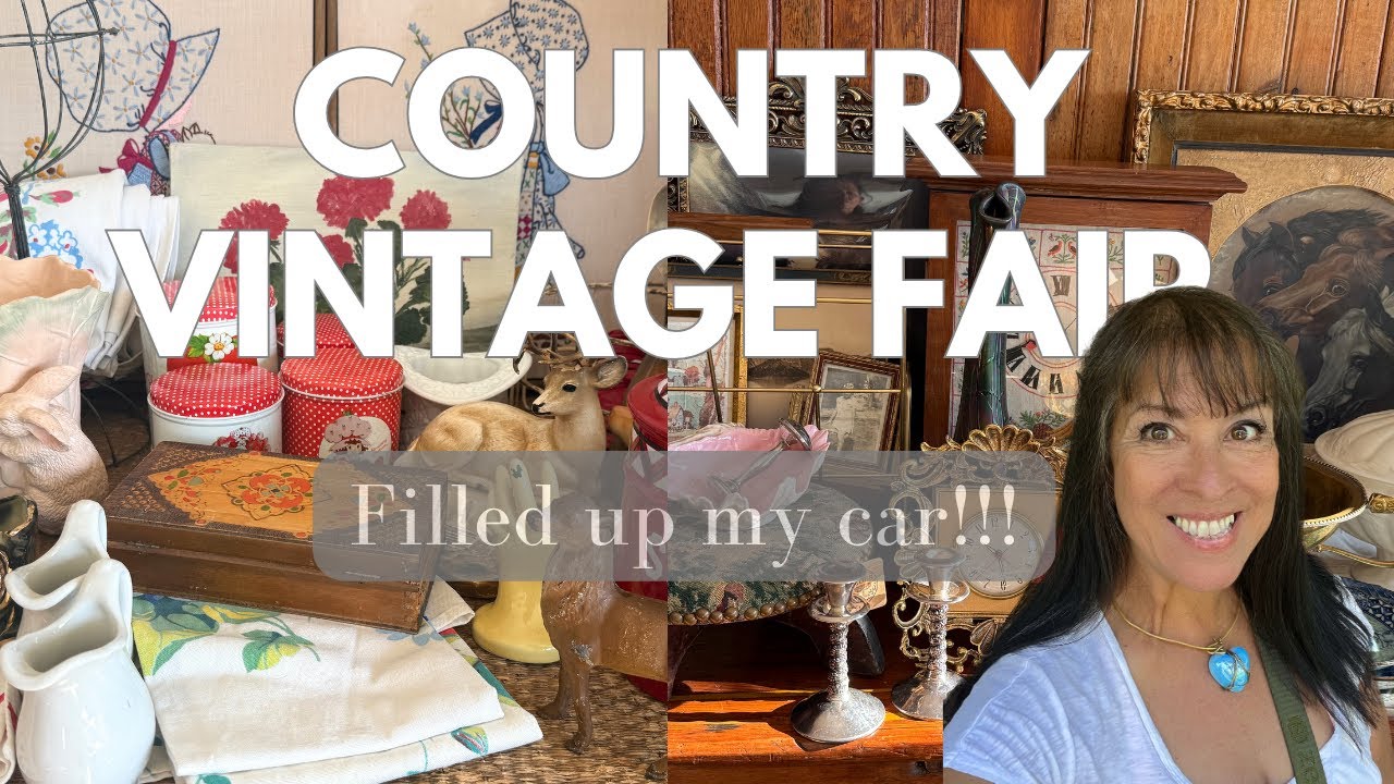 Vintage & Antique Country Fair Full Of Incredible Home Decor Deals That Filled My Car!!