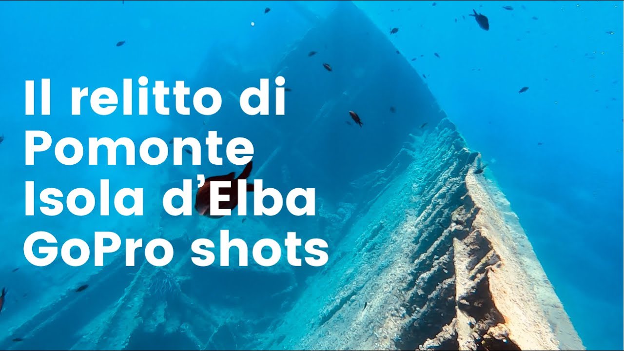 Relitto di Pomonte, isola d’Elba, riprese subacquee con GoPro - vacanze in barca a vela