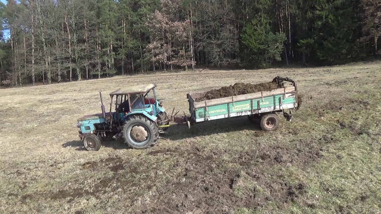 ZETOR 3511 + KEMPER UNIVERSAL, a  ZETOR 5718. Spreading Manure