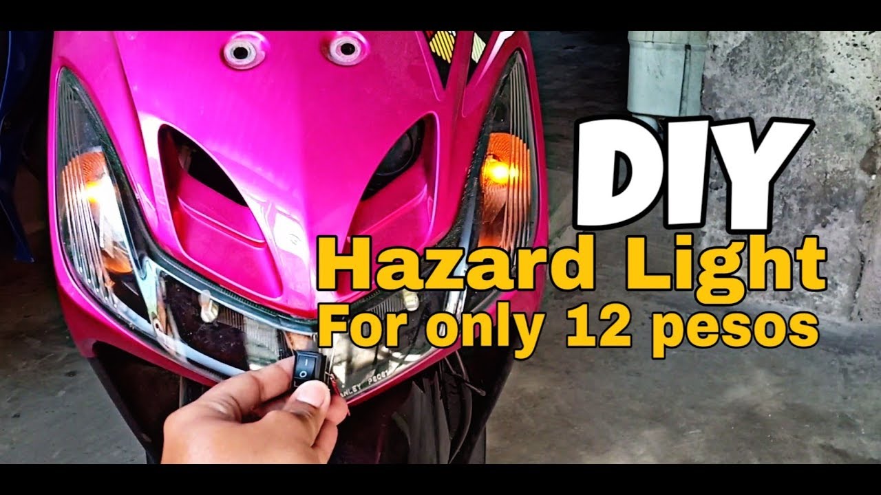 DIY hazard light in mio sporty | for only 12 pesos | supertipid