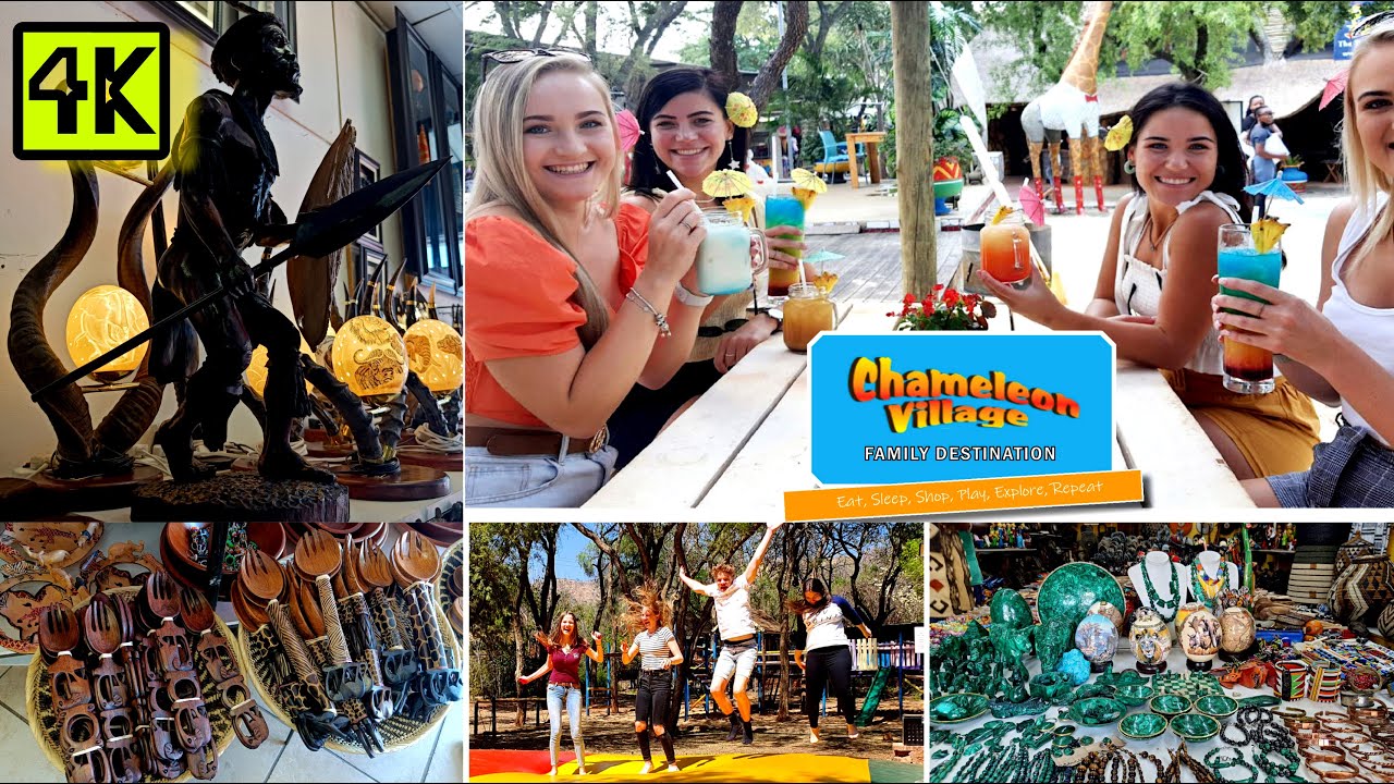 Chameleon Village 4K Walking SA | African Market | Crafters Market| #southafrica @journey_life582