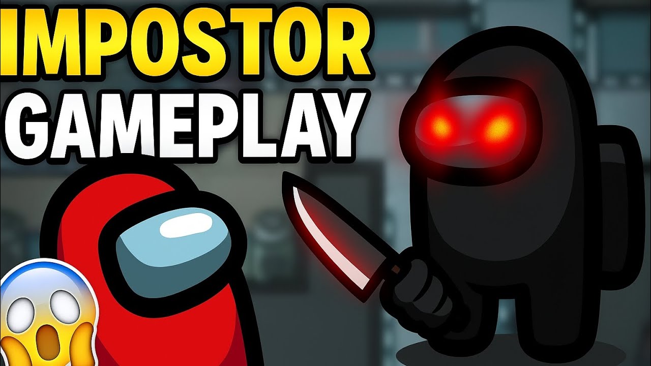 “Red Impostor’s 200 IQ Kills in Among Us 🔥